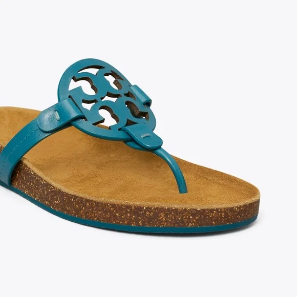 NWT Tory Burch brisk blue Millers with box and dust bag - Picture 3 of 11